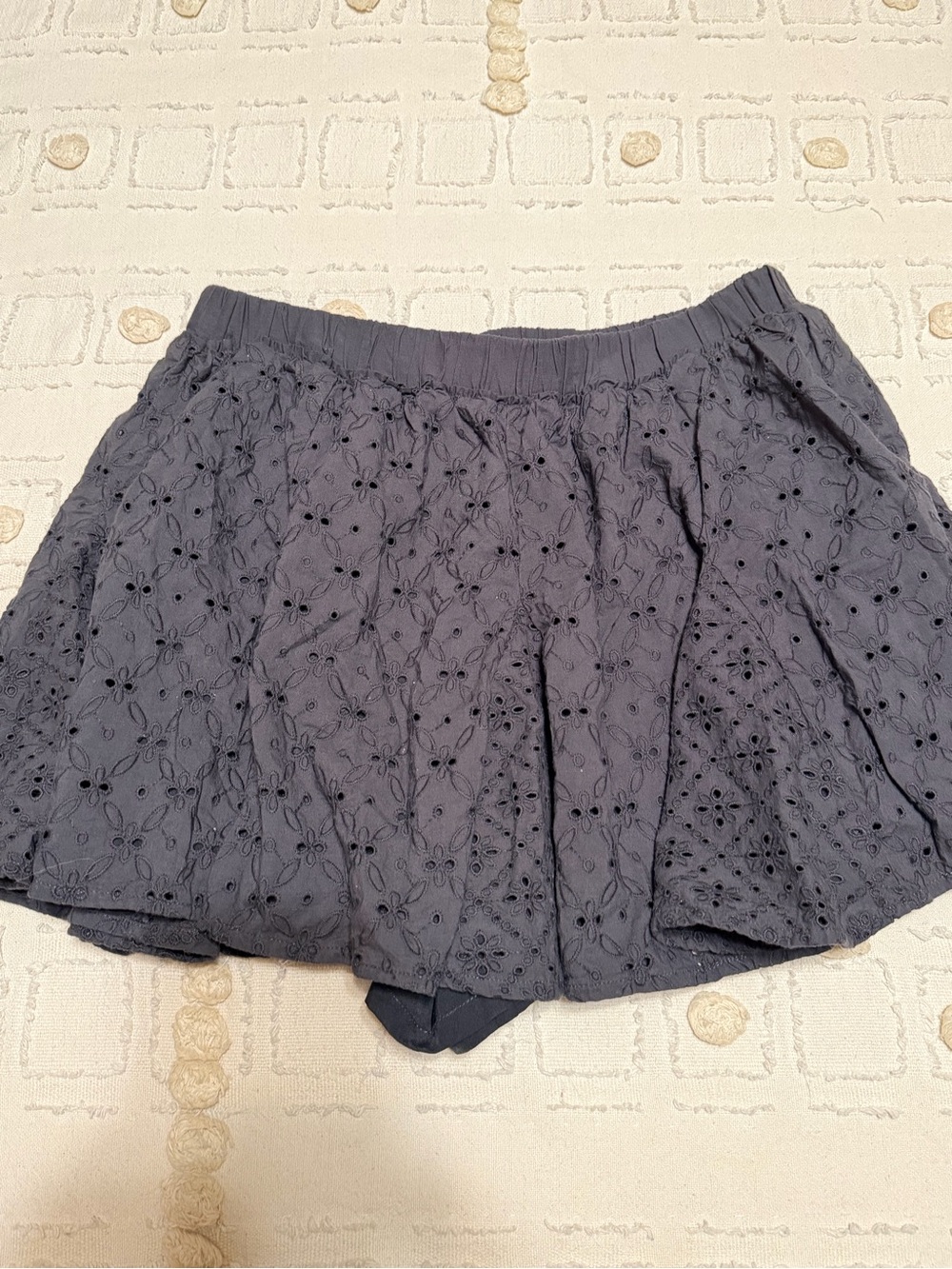American Eagle Outfitters Navy Eyelet Skirt